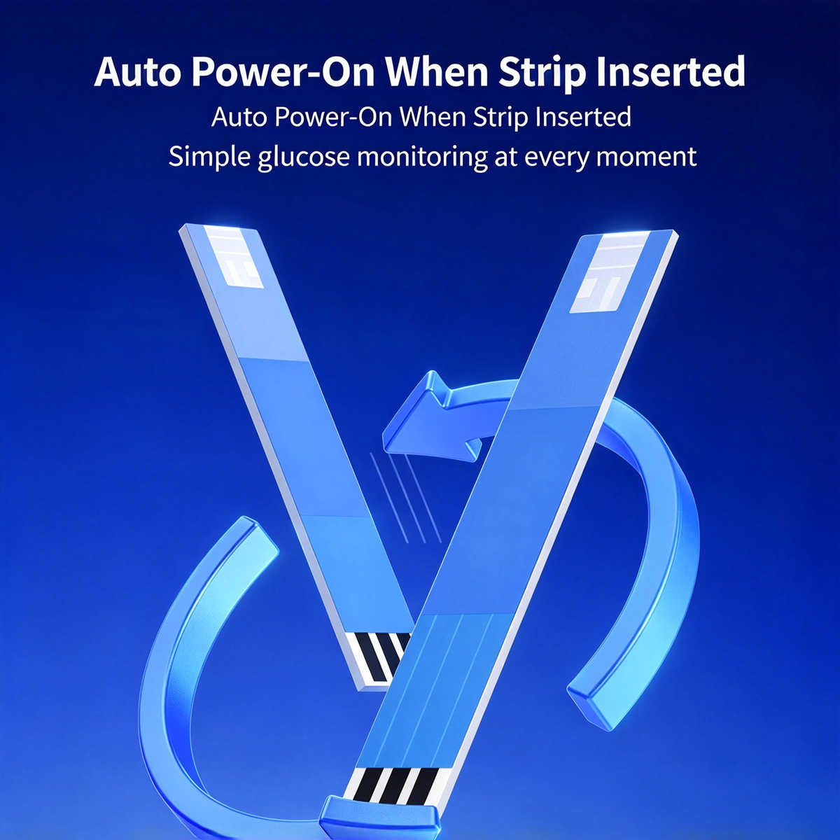 Abbott Blood Glucose Test Strips, Accurate No-Code Home Use, 50 Test Strips with Free HS-BG01 Blood Glucose Meter