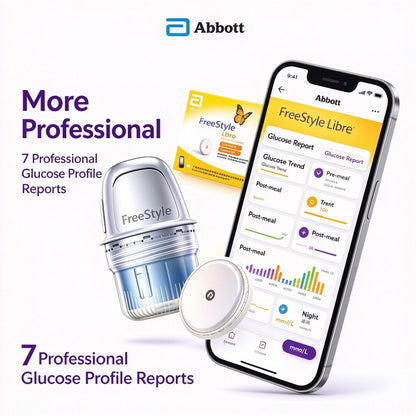 Abbott FreeStyle Libre 1 Home Use Continuous Glucose Monitor, Continuous Blood Glucose Tester, 1 Box of Blood Glucose Meter