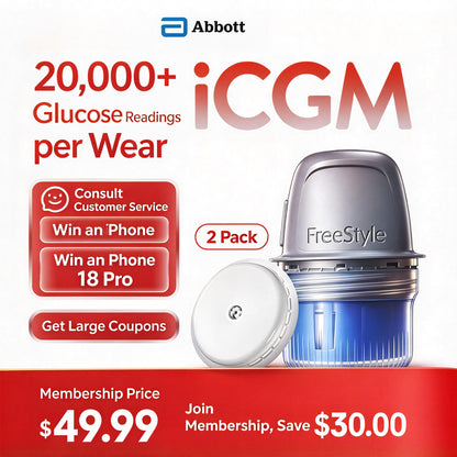 Abbott [New Major Launch] FreeStyle Libre 2 Continuous Glucose Monitoring System, 1 Box