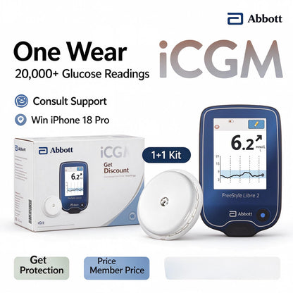 Abbott [New Major Launch] FreeStyle Libre 2 Continuous Glucose Monitoring System, 1 Box
