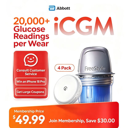 Abbott [New Major Launch] FreeStyle Libre 2 Continuous Glucose Monitoring System, 1 Box
