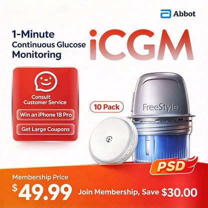 Abbott [New Major Launch] FreeStyle Libre 2 Continuous Glucose Monitoring System, 1 Box