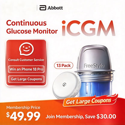 Abbott [New Major Launch] FreeStyle Libre 2 Continuous Glucose Monitoring System, 1 Box