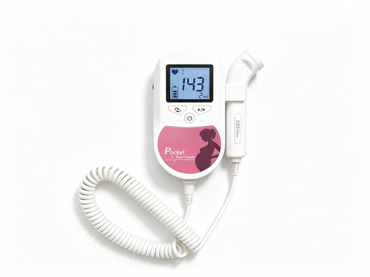 Baby Sound C Pocket Fetal Doppler | Handheld Fetal Heart Rate Monitor with 3 Modes #