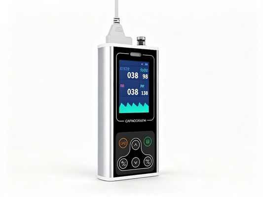GHM-CA10S Capnograph | Portable EtCO2 Monitor with SpO2 & Respiratory Rate #