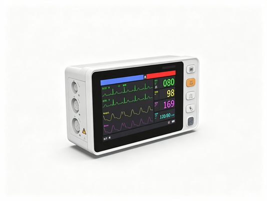 CMS1000 Patient Monitor | 5" Portable Multi‑Parameter Vital Signs Monitor with CO₂ Option #
