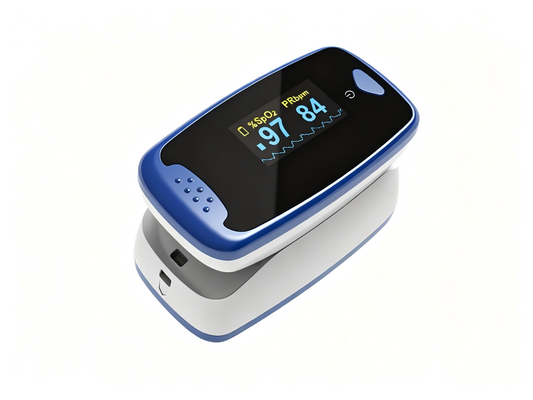 CMS50D2-1 Fingertip Pulse Oximeter | TFT SpO2 Monitor with PI & Auto-Rotating Display #