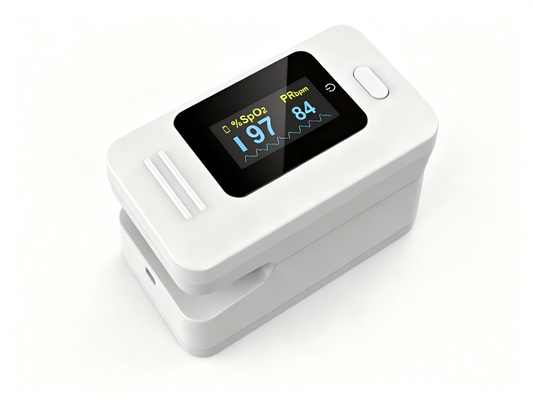 CMS50D4 Fingertip Pulse Oximeter | Portable SpO2 Monitor with Adjustable Display #