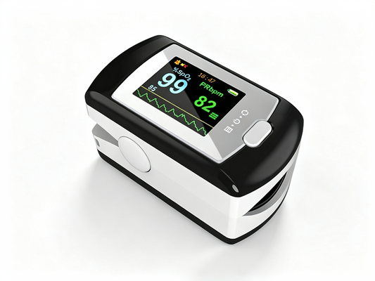 CMS50E Fingertip Pulse Oximeter | Portable SpO2 Monitor with Data Storage & PC Upload #