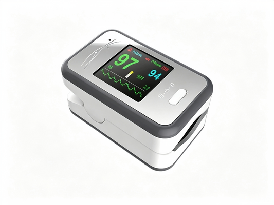 CMS50H Fingertip Pulse Oximeter | Color OLED SpO2 Monitor with 24-Hour Data Storage #
