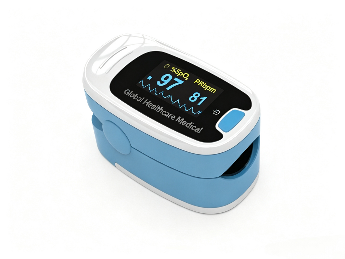 CMS50N Fingertip Pulse Oximeter | Portable SpO2 Monitor with Pulse Waveform Display #