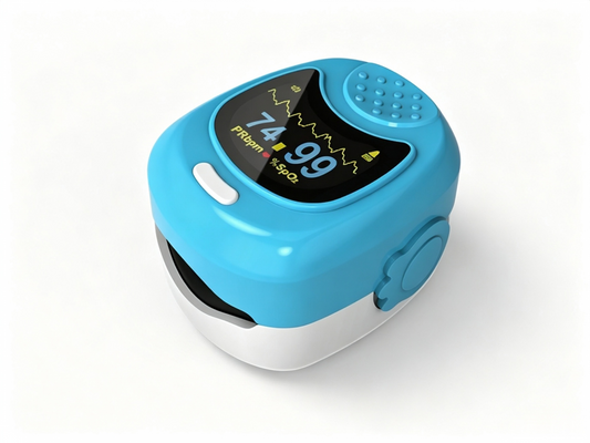 CMS50QB Fingertip Pulse Oximeter | Portable SpO2 Monitor with Auto-Rotating Display