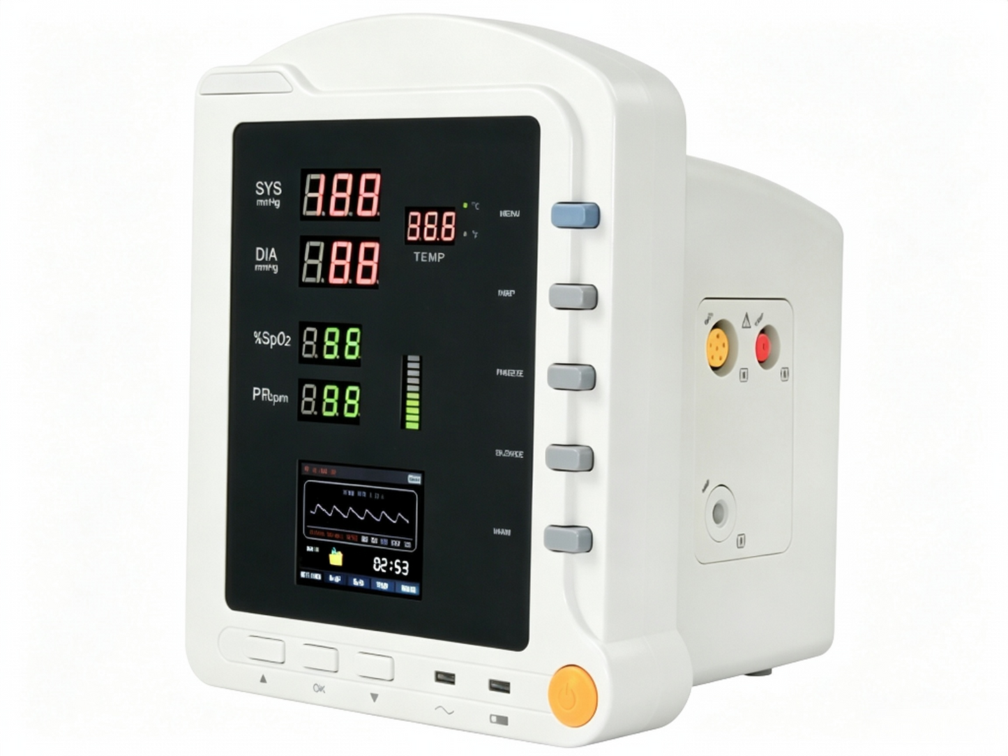 CMS5100 Patient Monitor | Portable Vital Signs Monitor with NIBP, SpO2, TEMP #