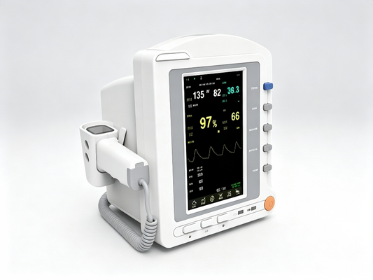 CMS5200 Patient Monitor | 7" Touch Screen Vital Signs Monitor with Infrared Thermometer
