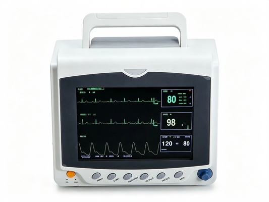 CMS6000C Patient Monitor | 8" Multi-Parameter Vital Signs Monitor with ECG, NIBP, SpO2 #