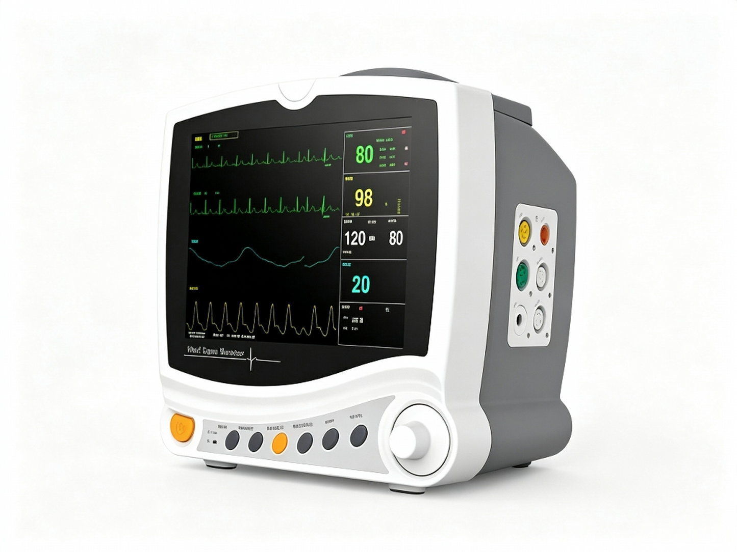 CMS6800 Patient Monitor | 8" Multi-Parameter Vital Signs Monitor with Arrhythmia & ST Analysis #
