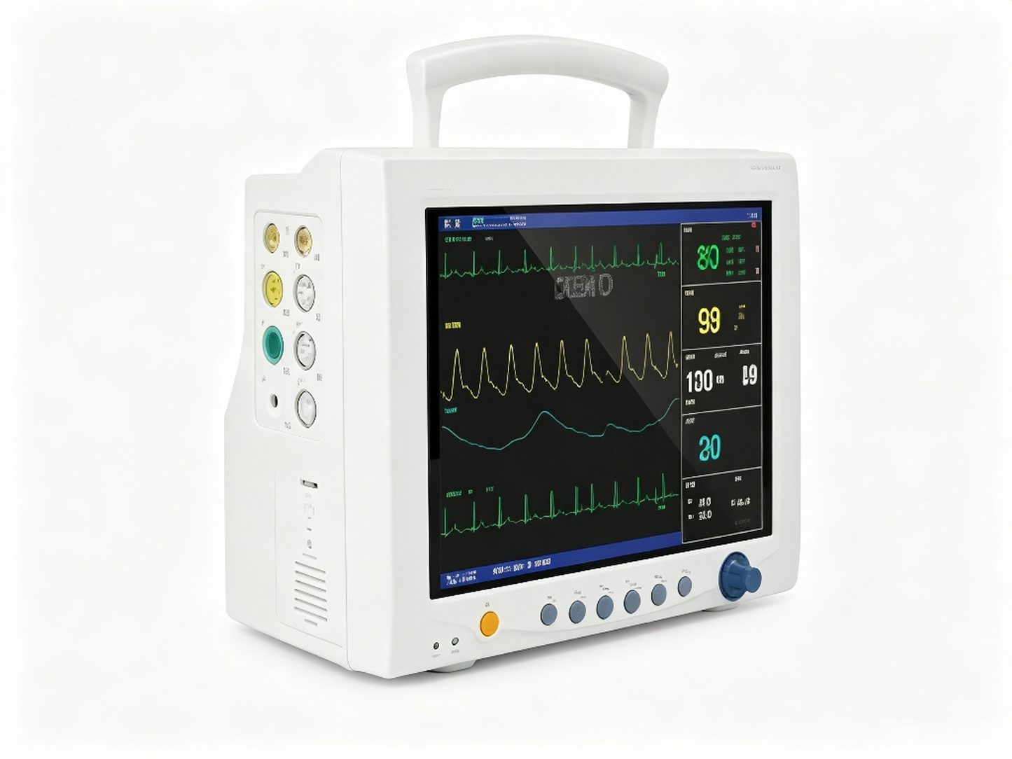 CMS7000 Patient Monitor | 12.1" Multi-Parameter Vital Signs Monitor with 15+ Languages #