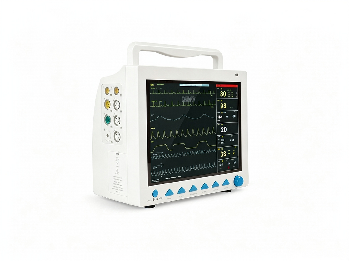 CMS8000 Patient Monitor | 14" Touch Screen Multi-Parameter Vital Signs Monitor #