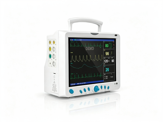 CMS9000 Patient Monitor | 12.1" Multi-Parameter Vital Signs Monitor with NIBP, SpO2, ECG #