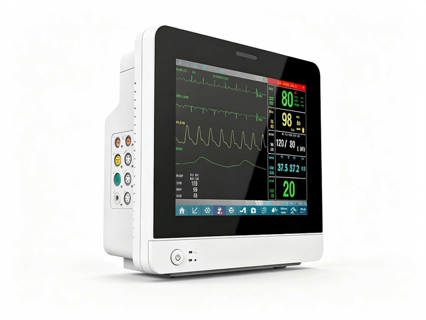 CMS9100PLUS Patient Monitor | 12.1" Touch Screen Multi‑Parameter Vital Signs Monitor #