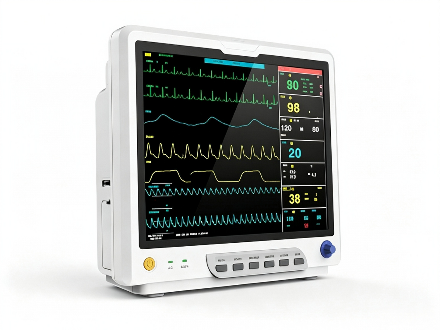 CMS9200 Patient Monitor | 15" Multi‑Parameter Vital Signs Monitor with Touch Screen #