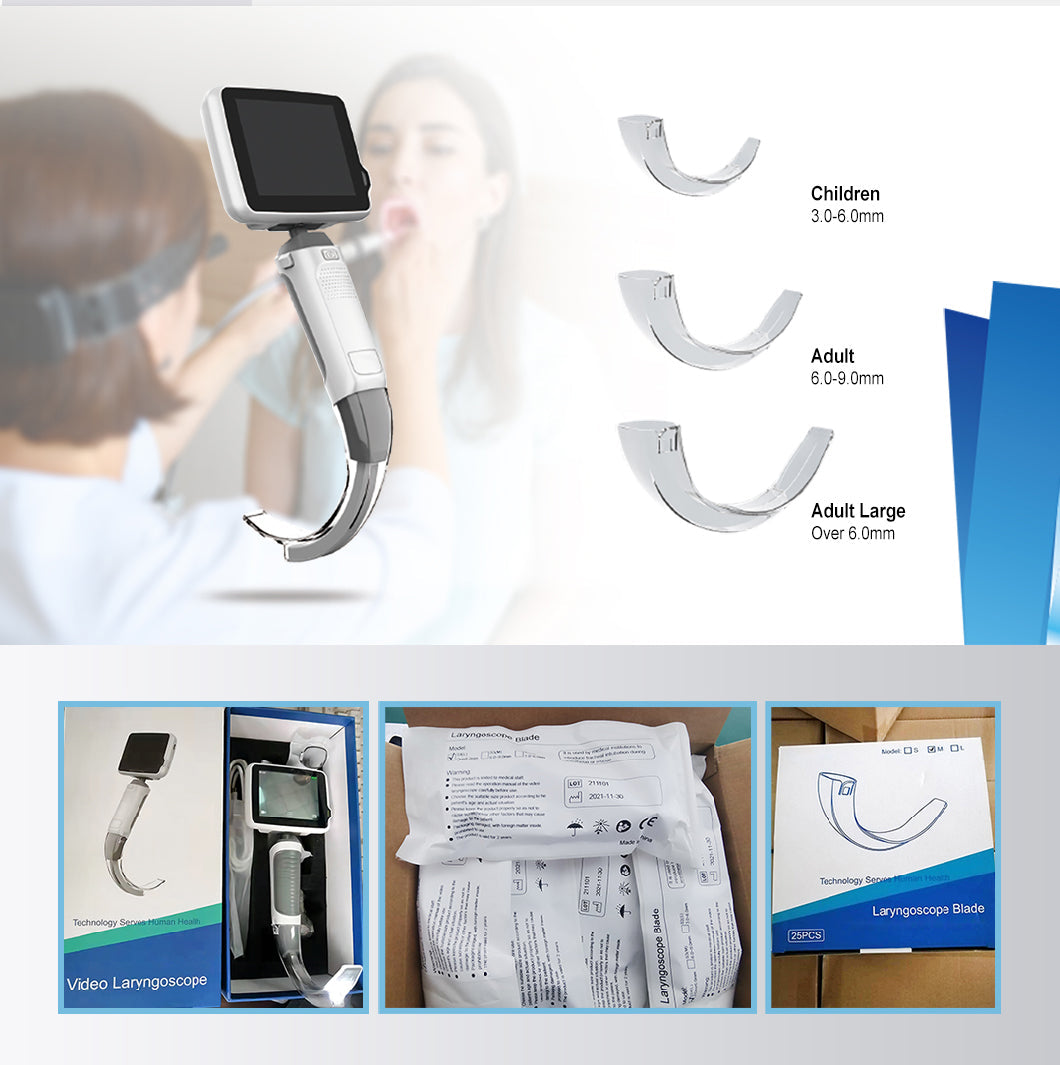 Video Laryngoscope Emergency ENT Digital Portable Video Laryngoscope #