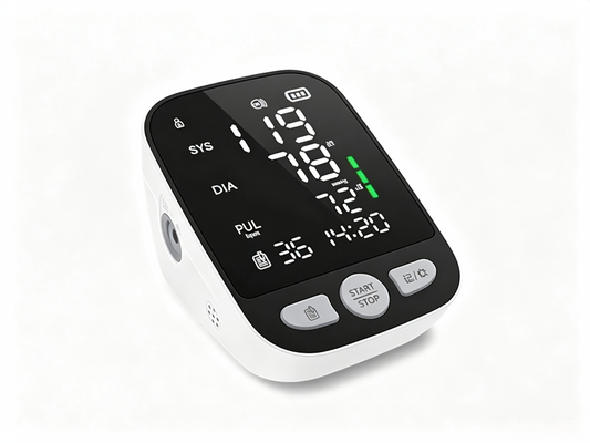 GHM-08D Electronic Sphygmomanometer | Upper Arm Blood Pressure Monitor with 5" LED & Type-C