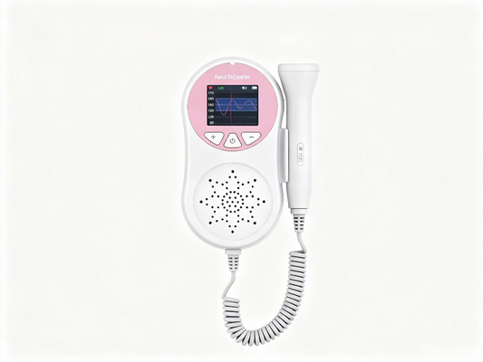 CONTEC10A PREMIUM Pocket Fetal Doppler | 3.0MHz Baby Heart Monitor with Color LCD #