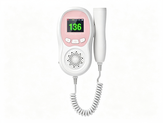CONTEC10CL Pocket Fetal Doppler | 3.0MHz Rechargeable Baby Heart Monitor with LCD #