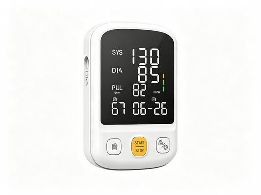 GHM-802 Electronic Sphygmomanometer | Portable Upper Arm Blood Pressure Monitor with LED Display