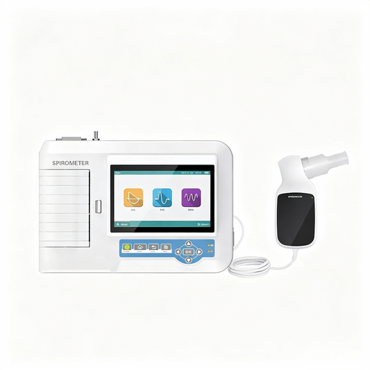 GHM-SP100 Desktop Spirometer | 7" Touch Screen Lung Function Tester with Built-in Printer