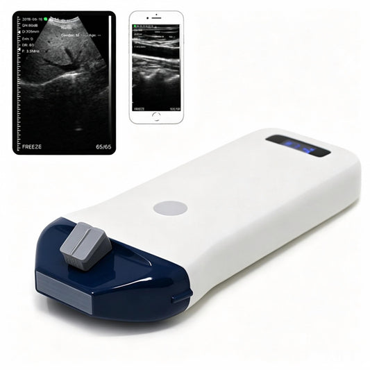 Global Healthcare Medical high‑frequency wireless linear ultrasound system with guide pin holder for vascular access and point‑of‑care imaging