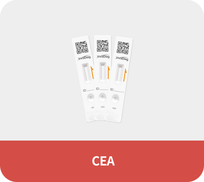 Global Healthcare Medical GHM CEA US carcino-embryonic antigen test kit (FIA) - quantitative fluorescence immunoassay for CEA measurement in whole blood, serum, or plasma with 15-minute test time and 1-400 ng/mL measuring range