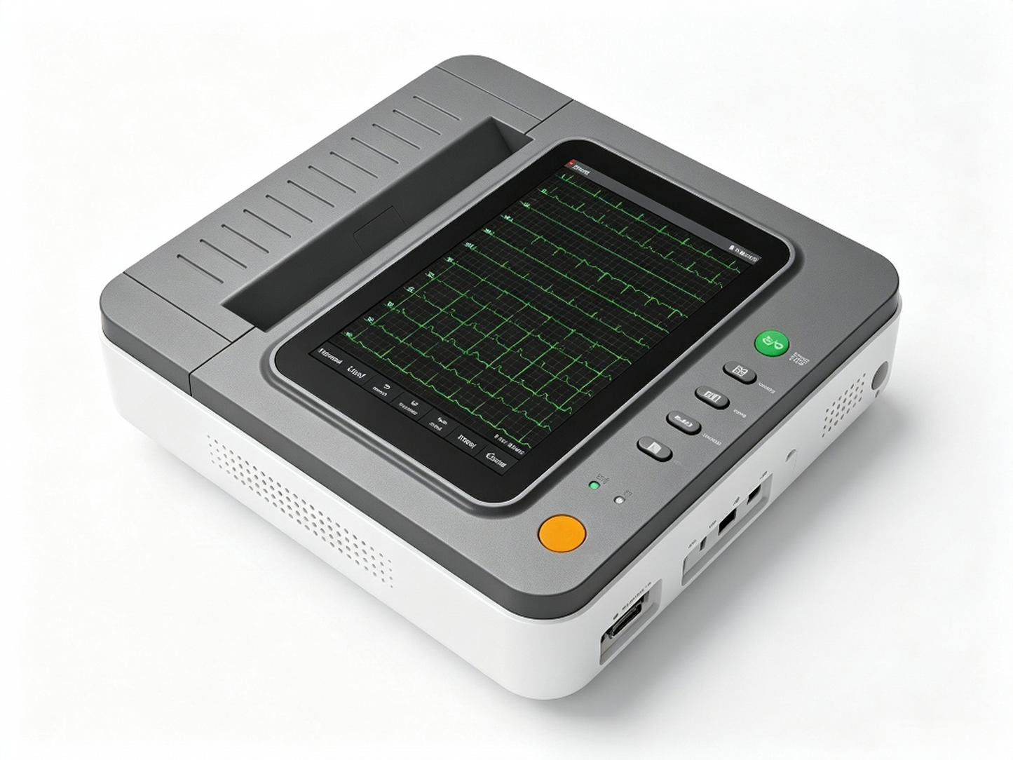 E12 12-Lead ECG Machine | 10.1" Touch Screen Electrocardiograph with Auto-Analysis #