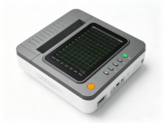 E12 12-Lead ECG Machine | 10.1" Touch Screen Electrocardiograph with Auto-Analysis