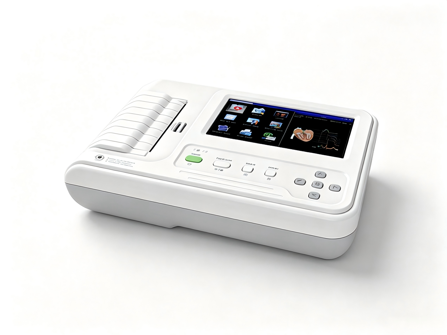 ECG600G 12-Lead ECG Machine | 7" Touch Screen Electrocardiograph with Auto-Analysis #