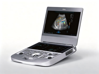 EDAN Acclarix AX9 portable diagnostic ultrasound system with SynSight zone sonography and 15.6-inch display