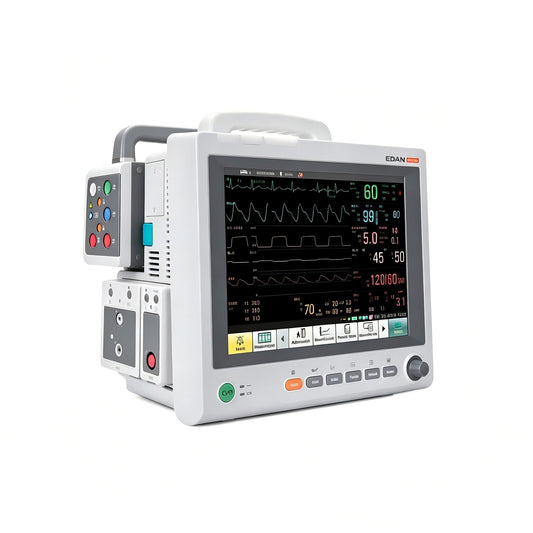 EDAN Elite V5 modular patient monitor with 12.1-inch touchscreen for critical care monitoring
