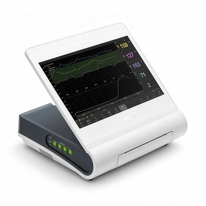 EDAN F12 fetal and maternal monitor with 13.3-inch touchscreen for obstetrical monitoring