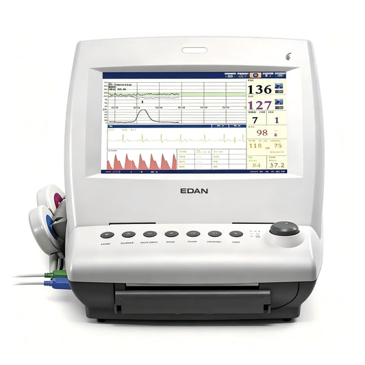 EDAN F6 Express fetal and maternal monitor with 10.1-inch foldable screen for obstetrical monitoring