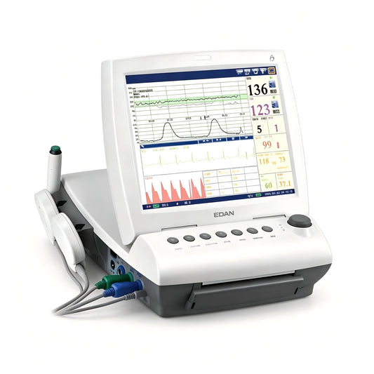 EDAN F9 Express fetal and maternal monitor with 12.1-inch touchscreen for obstetrical monitoring