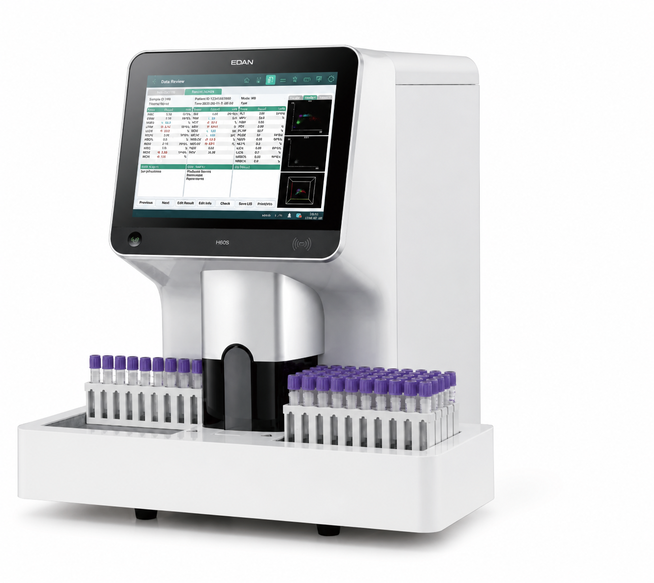EDAN H60S 5‑Part Hematology Analyzer with Autoloader