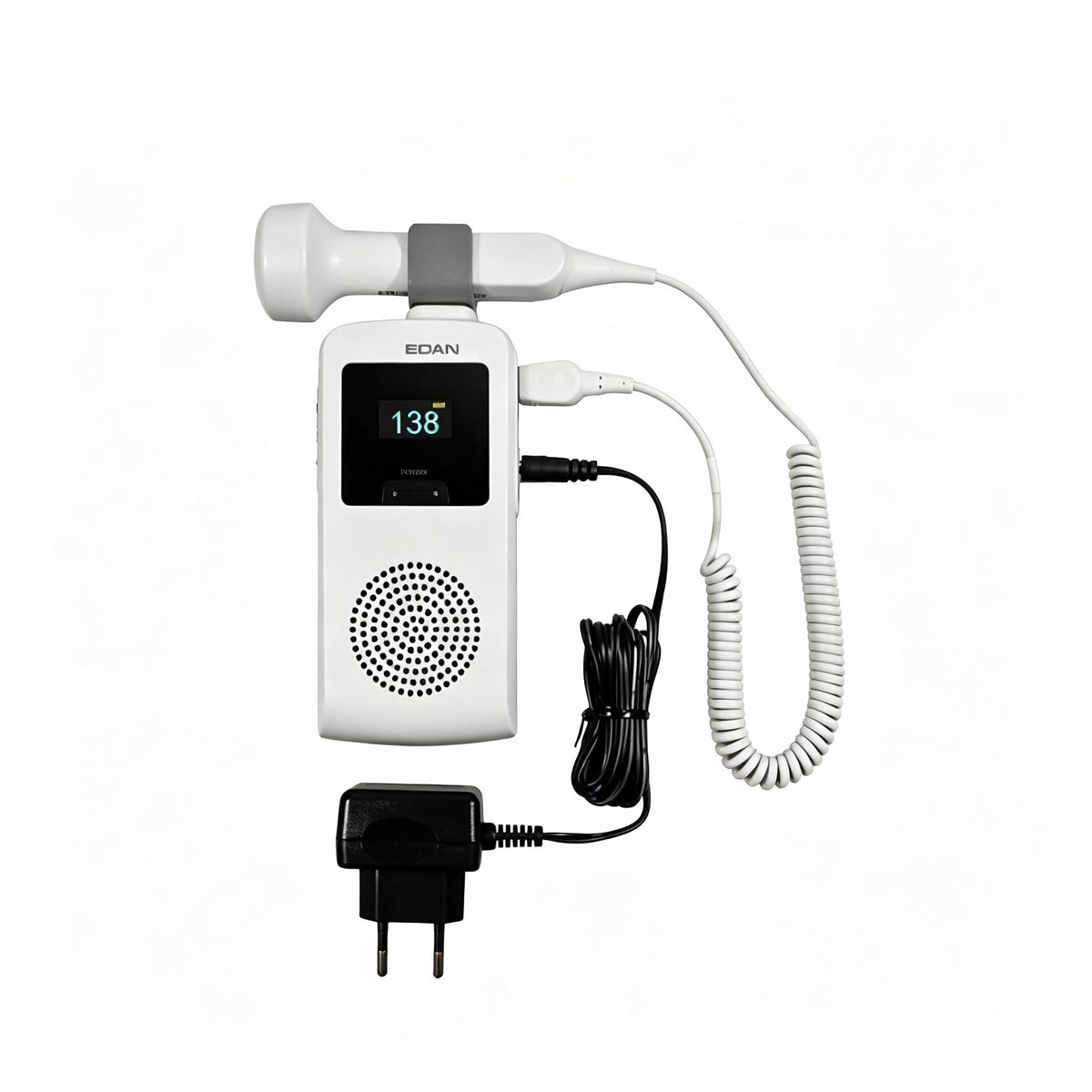 EDAN SD3 Plus Ultrasonic Pocket Doppler with OLED display and rechargeable battery for fetal and vascular monitoring