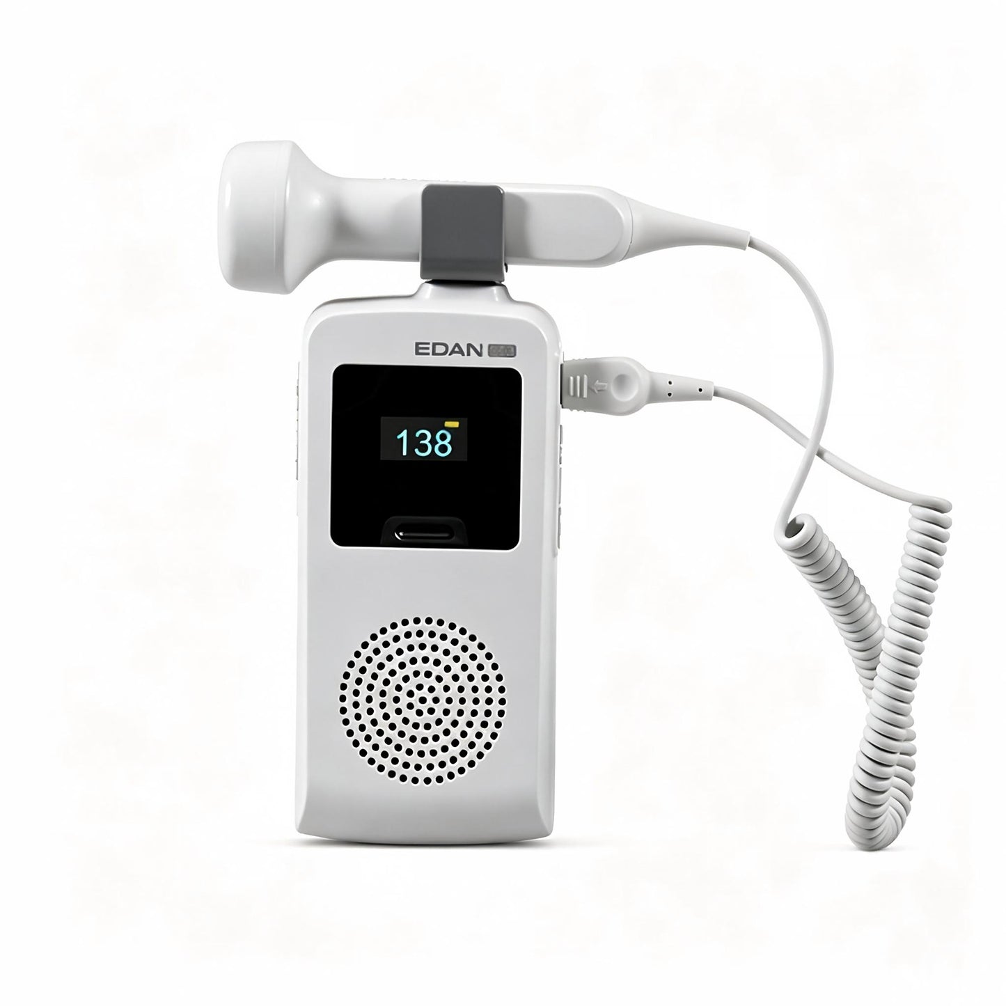 EDAN SD3 Ultrasonic Pocket Doppler with OLED display and interchangeable probes for fetal and vascular monitoring