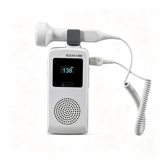 EDAN SD3 Ultrasonic Pocket Doppler with OLED display and interchangeable probes for fetal and vascular monitoring