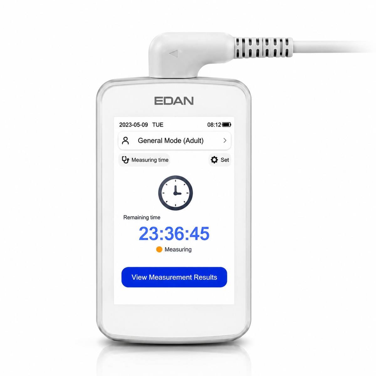 EDAN SE-3012 3/12-channel Holter recorder with Bluetooth wireless transfer, pacemaker detection and up to 7-day recording on Li-Fe battery for ambulatory ECG monitoring