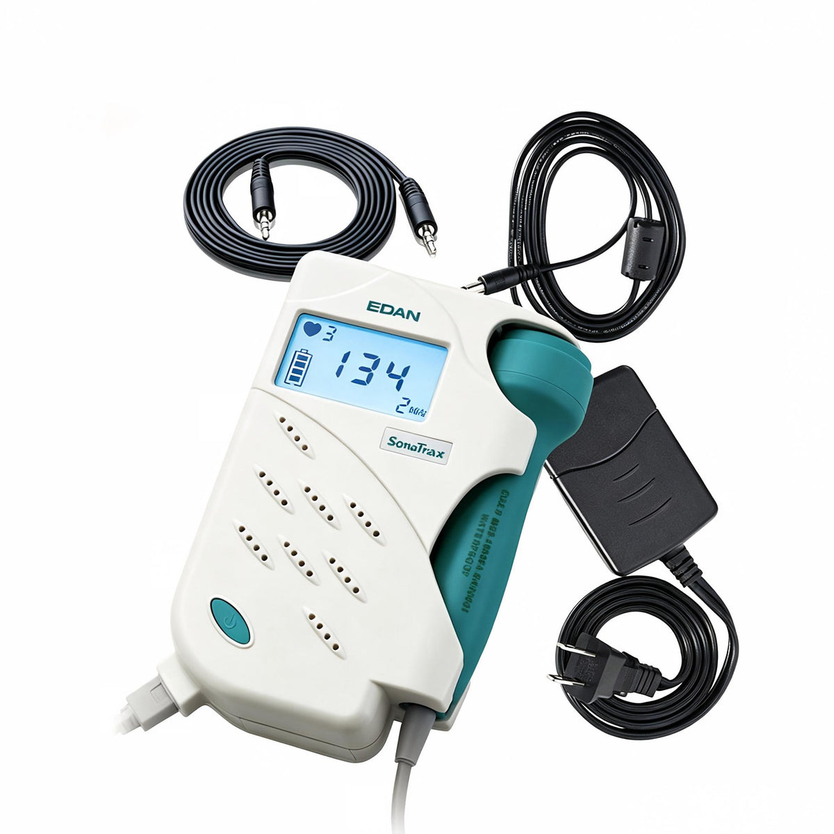 EDAN Sonotrax II Ultrasonic Pocket Doppler with backlit LCD display and interchangeable probes for fetal and vascular monitoring