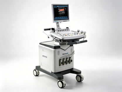 EDAN U2 diagnostic ultrasound system with 15-inch display and four transducer ports