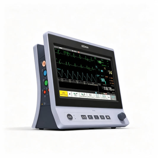 EDAN X10 multi-parameter patient monitor with 10.1-inch color touchscreen for bedside vital signs monitoring