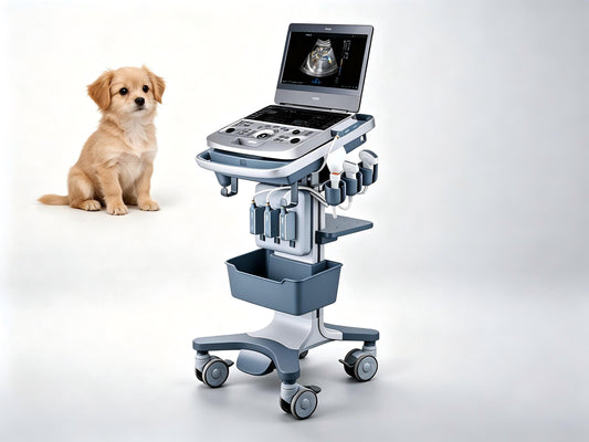 EDAN Acclarix AX9 Vet portable veterinary ultrasound system with SynSight imaging and 15.6-inch display